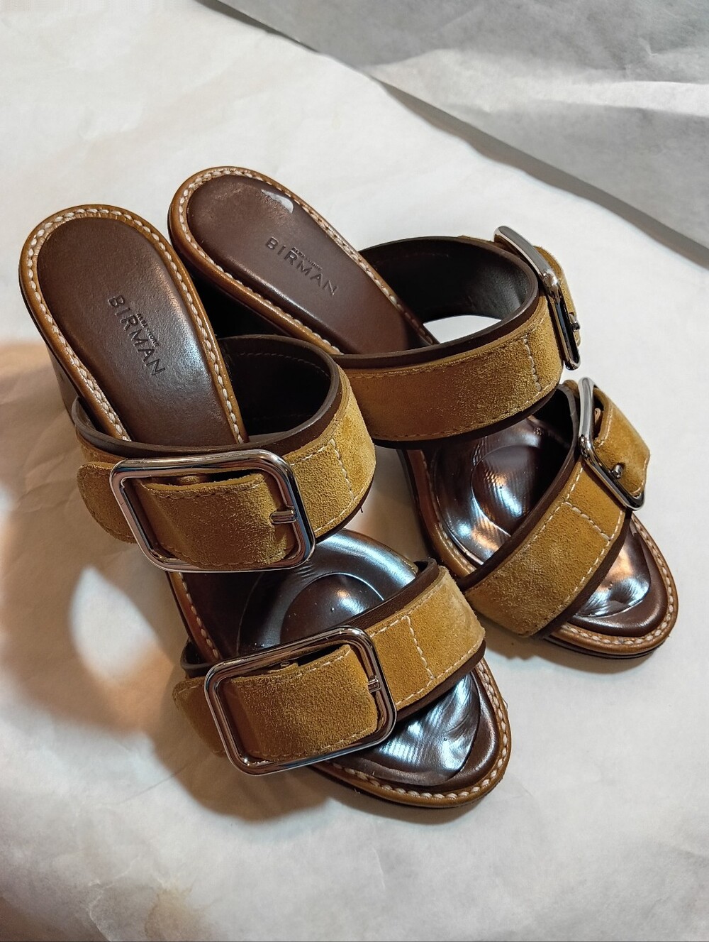 Alexandre Birman Effie 90 Suede Sandal 35.5